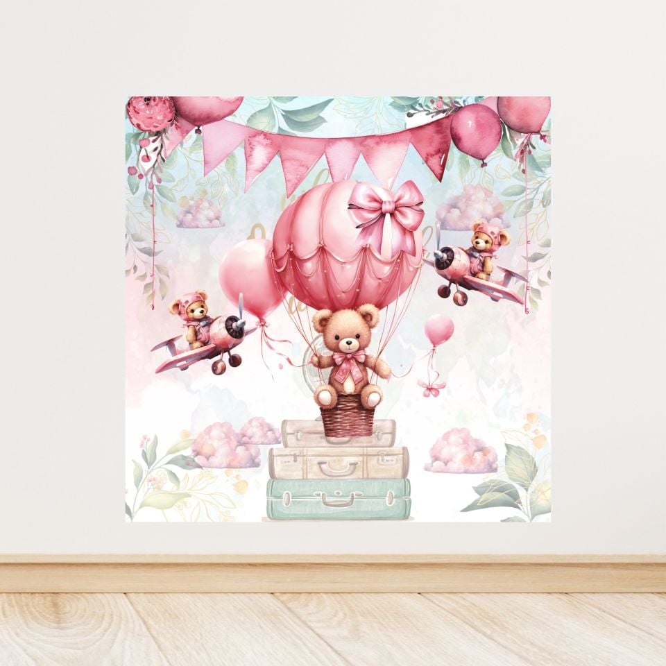 Ayıcık Temalı Doğum Günü Afişi