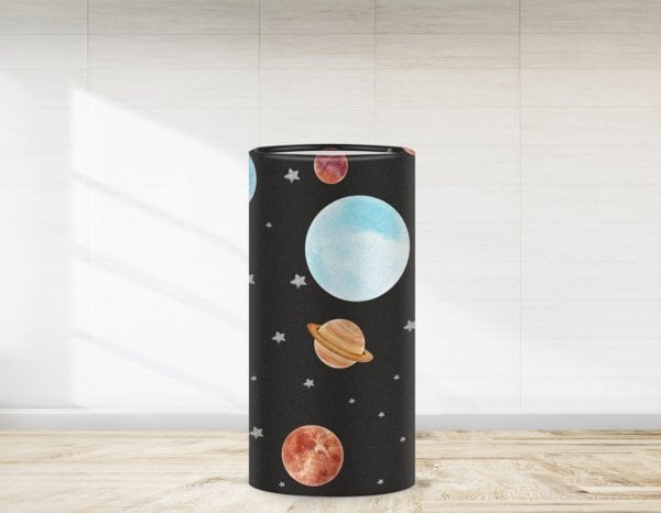 Uzay  Temalı Gezegenler Baskılı  Strafor Kaplaması