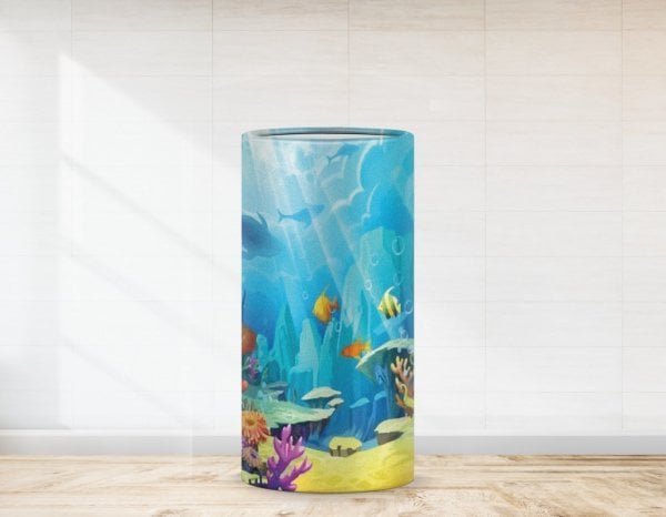 Renkli Balıklar Temalı Strafor Kaplaması