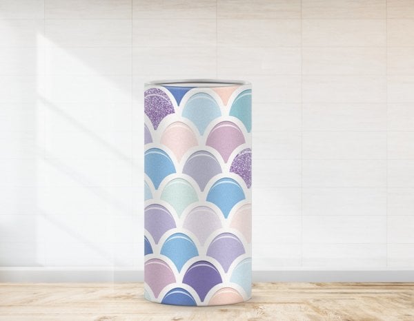 Deniz Kızı  Renkli Pul  Temalı Strafor Kaplaması