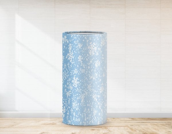 Kış Konsepti  Kar Taneleri Temalı Strafor Kaplaması