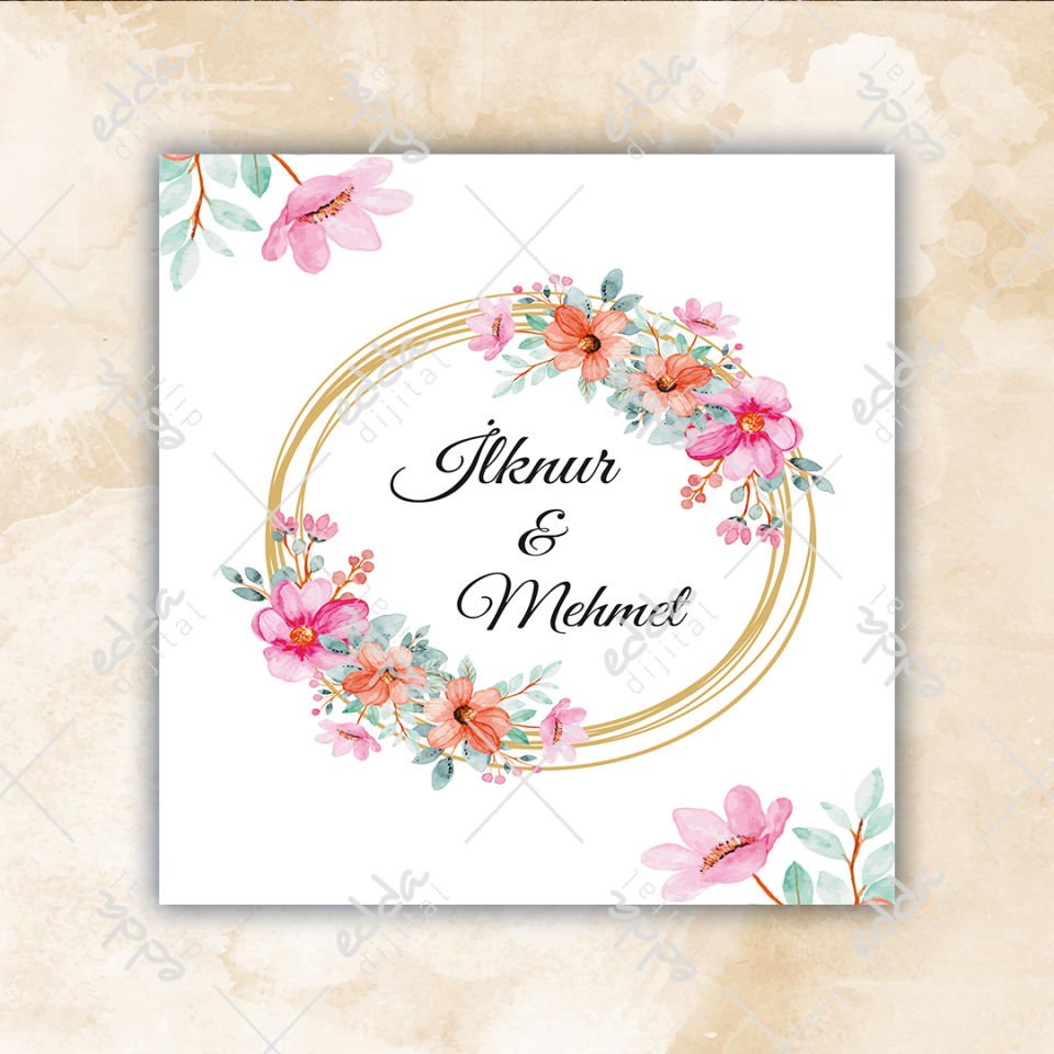 Yuvarlar Çiçek Desenli Dans Pisti Kaplaması