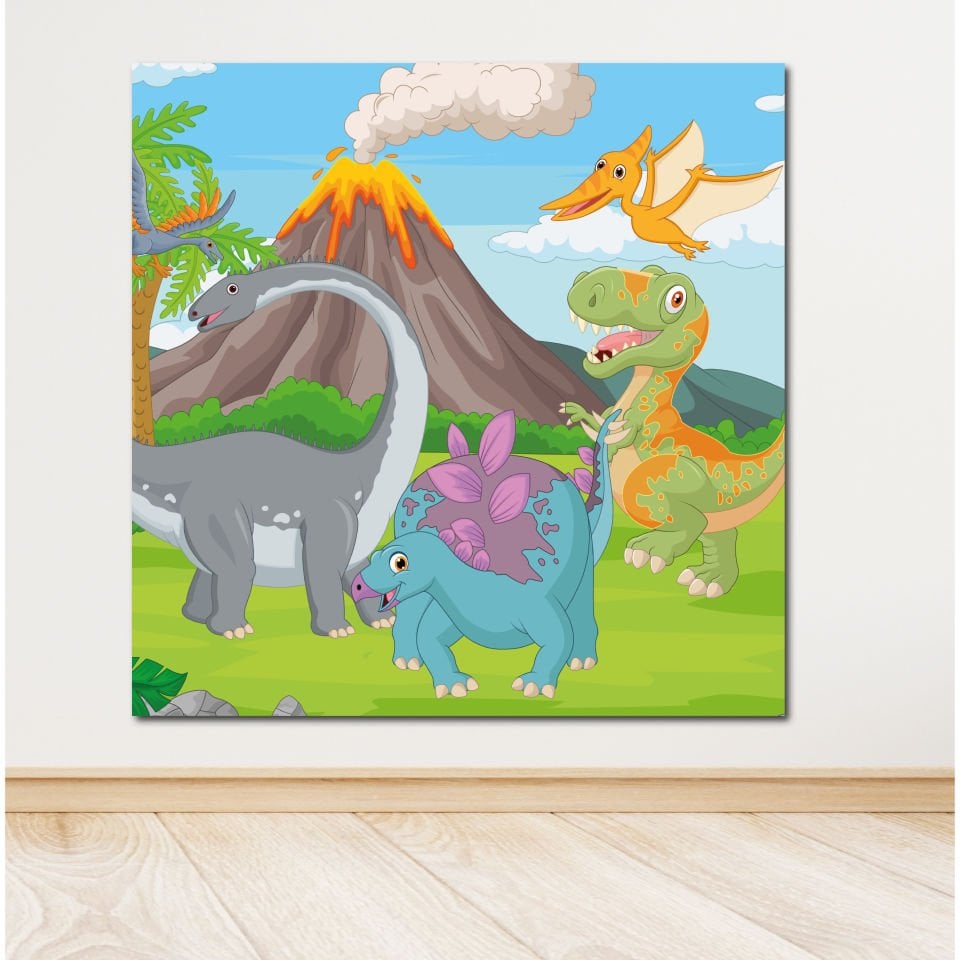 Dinazor Temalı  Doğum Günü Afiş