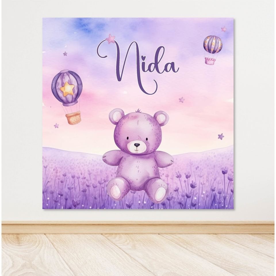 Ayıcık Temalı Doğum Günü Afişi