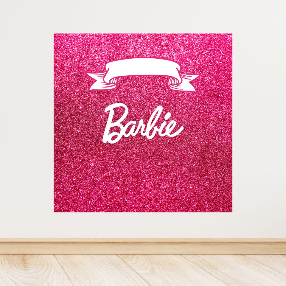 Barbie Temalı Doğum Günü Afişi