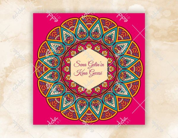 Kınanıza Renk Katacak Renkli Kına Pisti Kaplaması