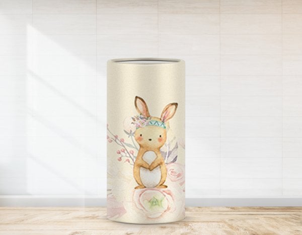 Woodland Çiçekli Tavşan  Temalı Strafor Kaplaması