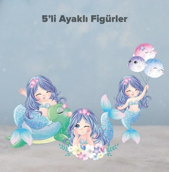 Büyülü Deniz Kızı Figürleri