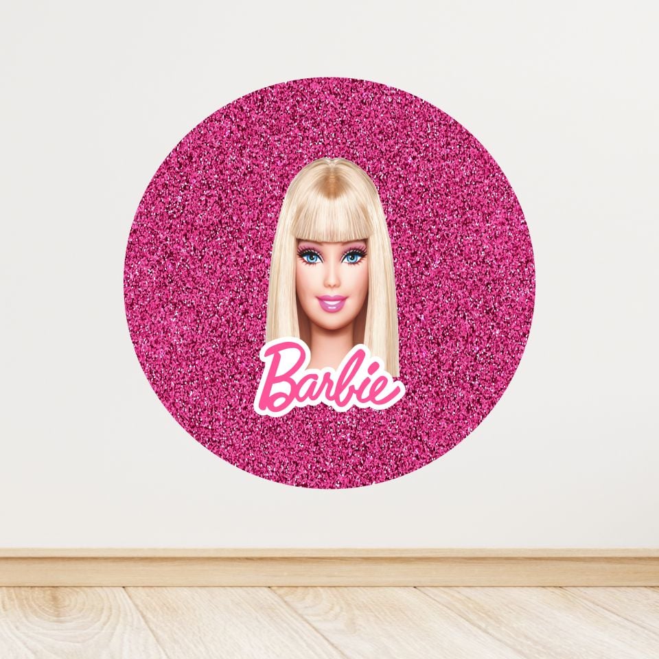 Barbie Temalı Doğum Günü Afişi