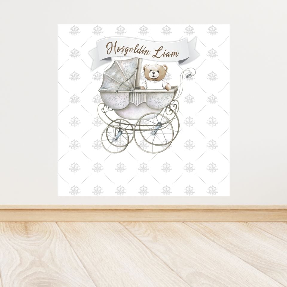 Ayıcık Temalı Doğum Günü Afişi