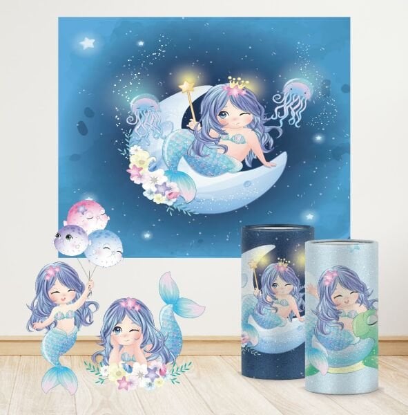 Büyülü Deniz Kızı Konseptli Mini 2 Paket