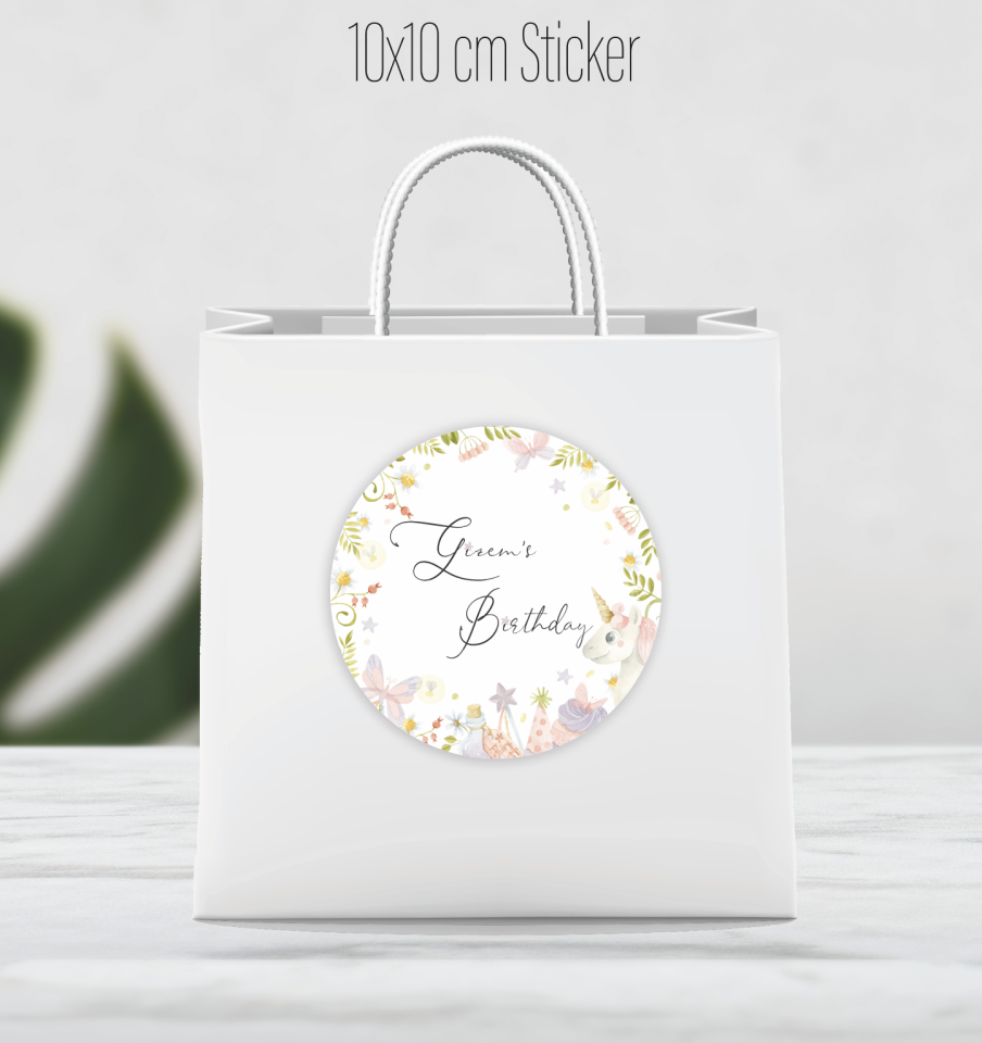 Yapışkanlı Çanta Etiketi