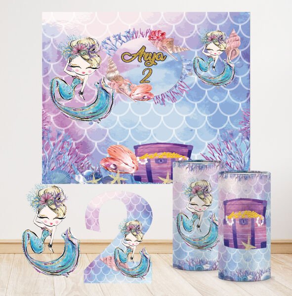 Deniz Kızı Temalı Mini 2 Paket