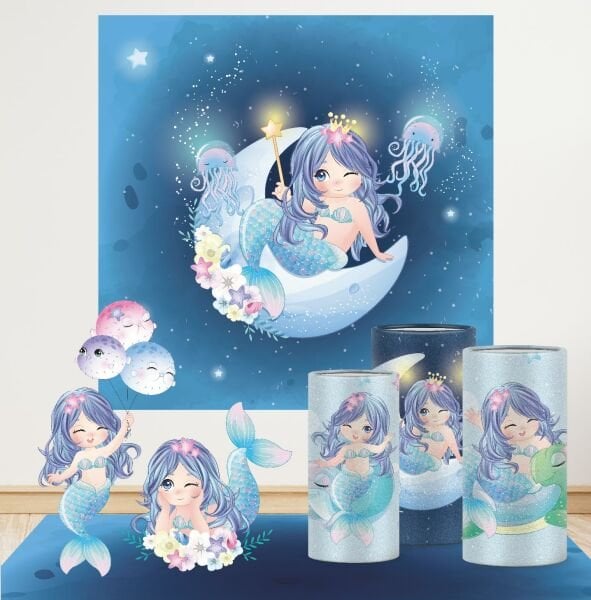 Büyülü Deniz Kızı Konseptli Mega 3 Paket