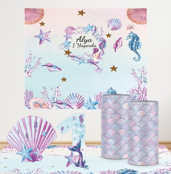 Deniz Kızı Konseptli Mini 1 Paket