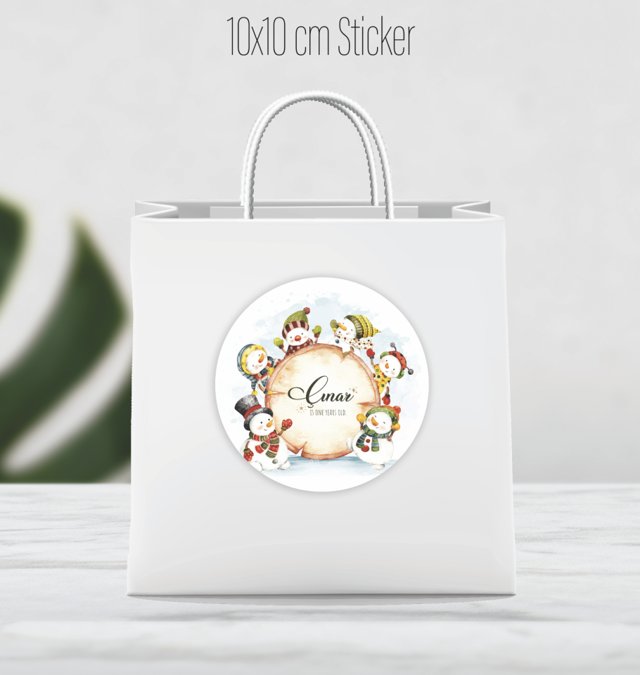 Yapışkanlı Çanta Etiketi