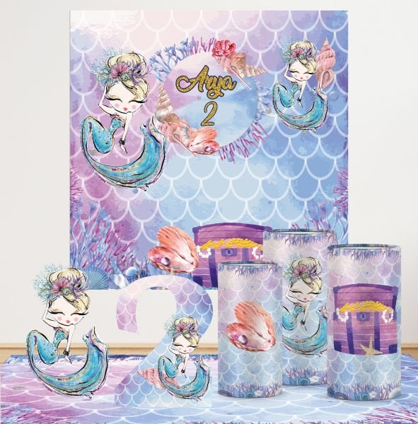 Deniz Kızı Teması Mega 3 Paket