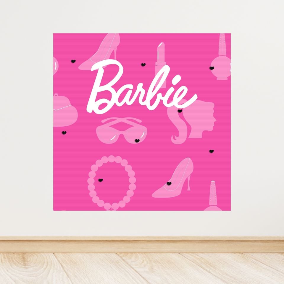 Barbie Temalı Doğum Günü Afişi