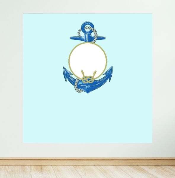 Çapa Konseptli Doğum Günü Afişi