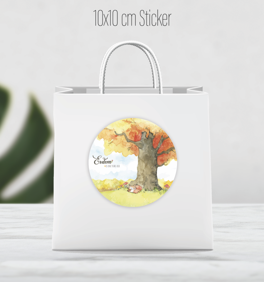 Yapışkanlı Çanta Etiketi