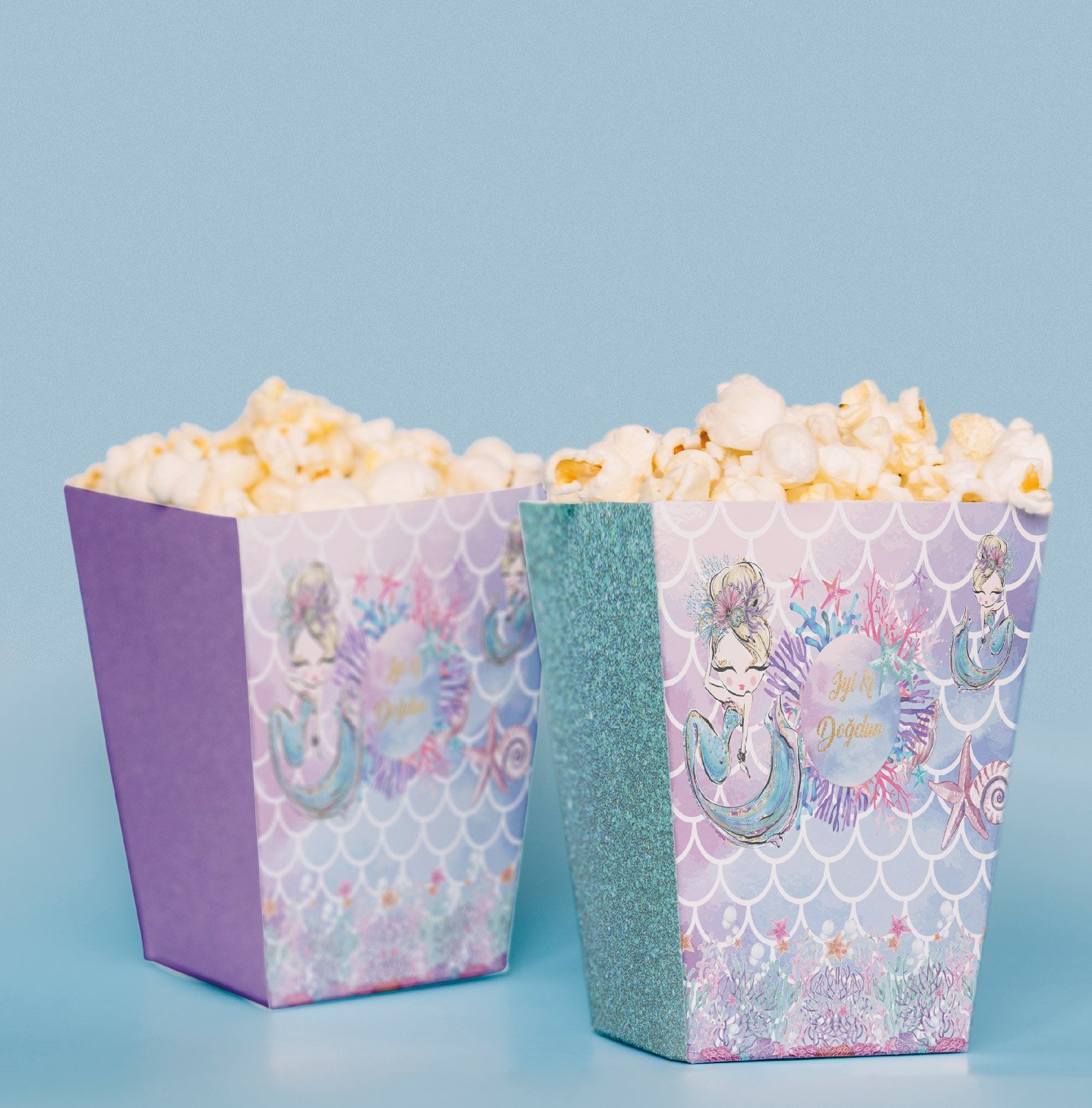 Denizkızı Konseptli Pop Corn Kutusu