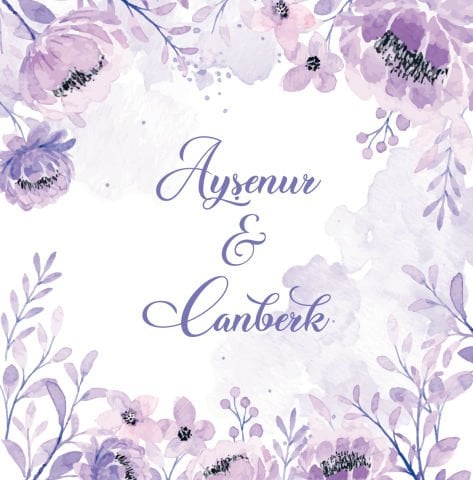 Mor Yaprak Detaylı Dans Pisti Kaplaması