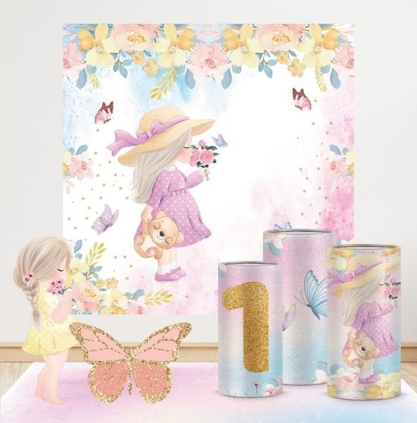 Çiçekli Kız Konseptli Mega 3 Paket