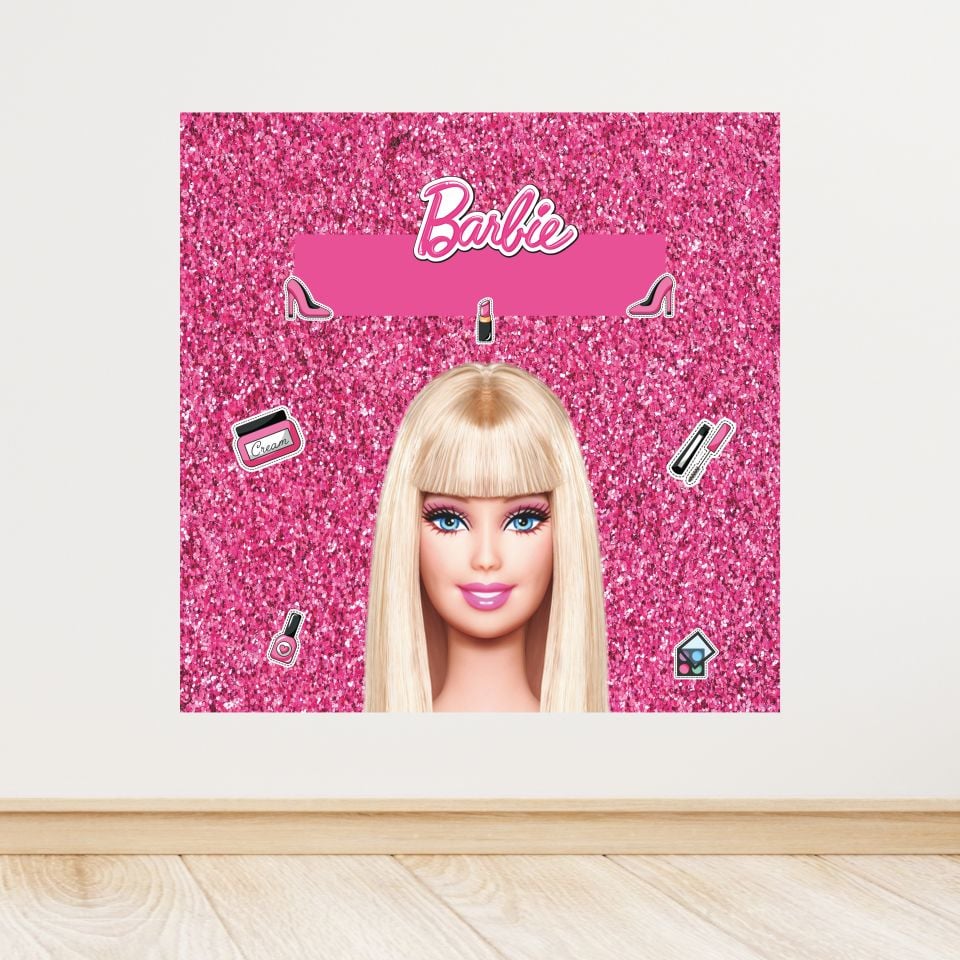 Barbie Temalı Doğum Günü Afişi