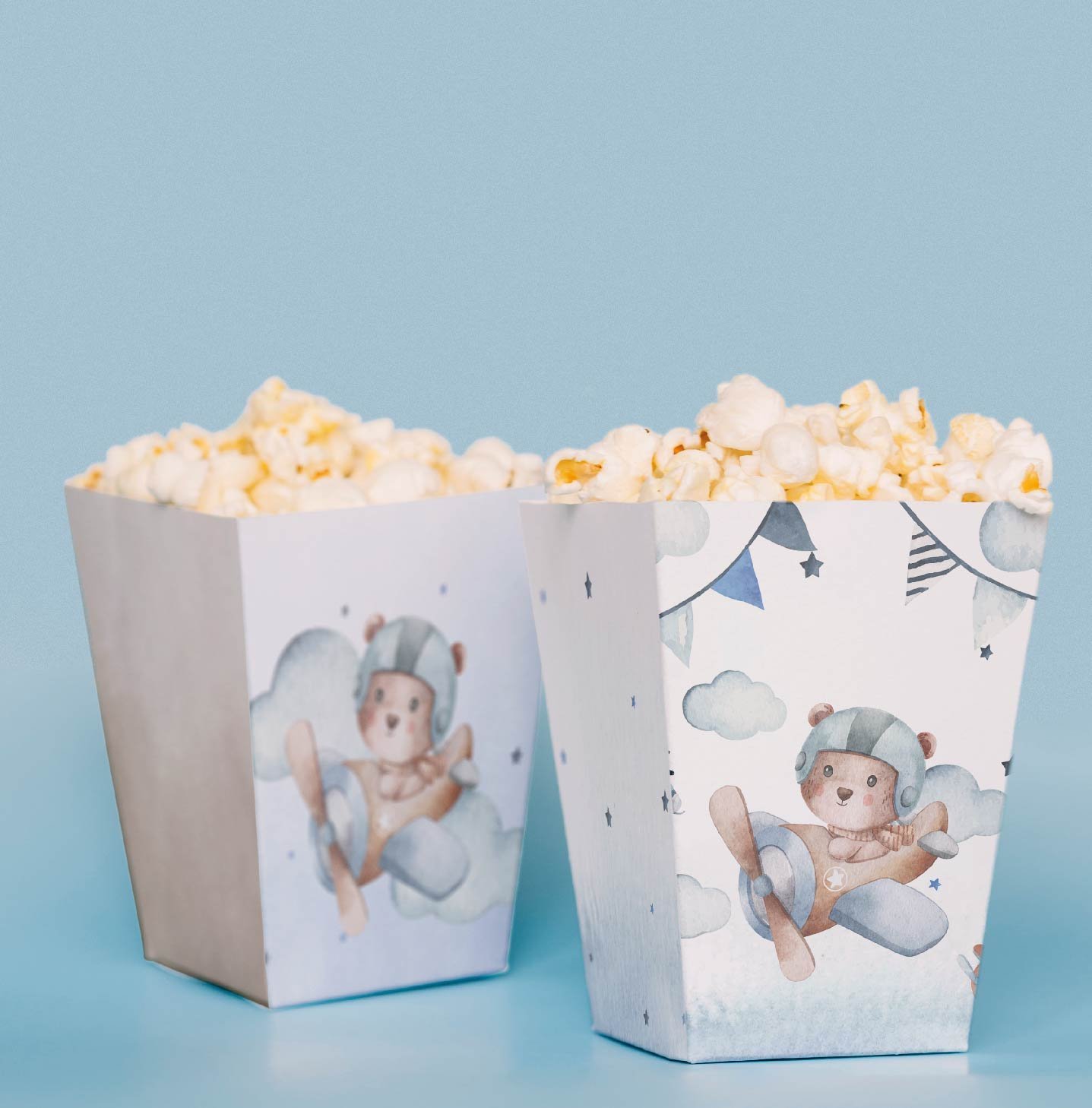 Pilot Ayıcık Temalı Pop Corn Kutusu