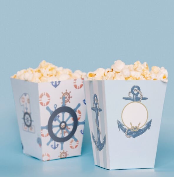 Çapa Temalı Pop Corn Kutusu