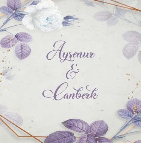 Mor Yaprak Detaylı Dans Pisti Kaplaması