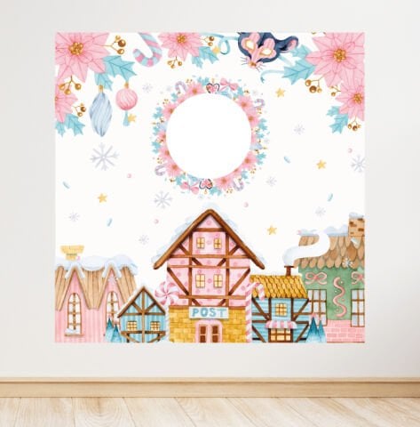 Kış Konseptli Doğum Günü Afişi