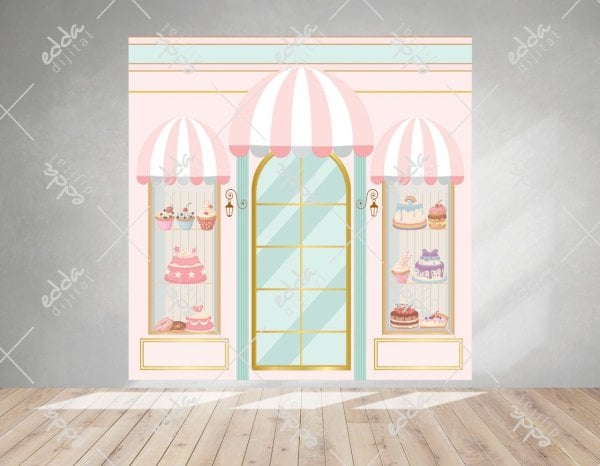 Pastane Temalı Parti Afişi