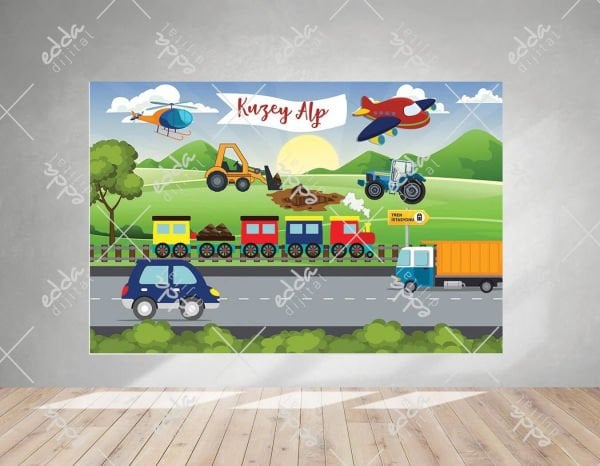 Kişiye Özel İnşaat Temalı Parti  Afişi