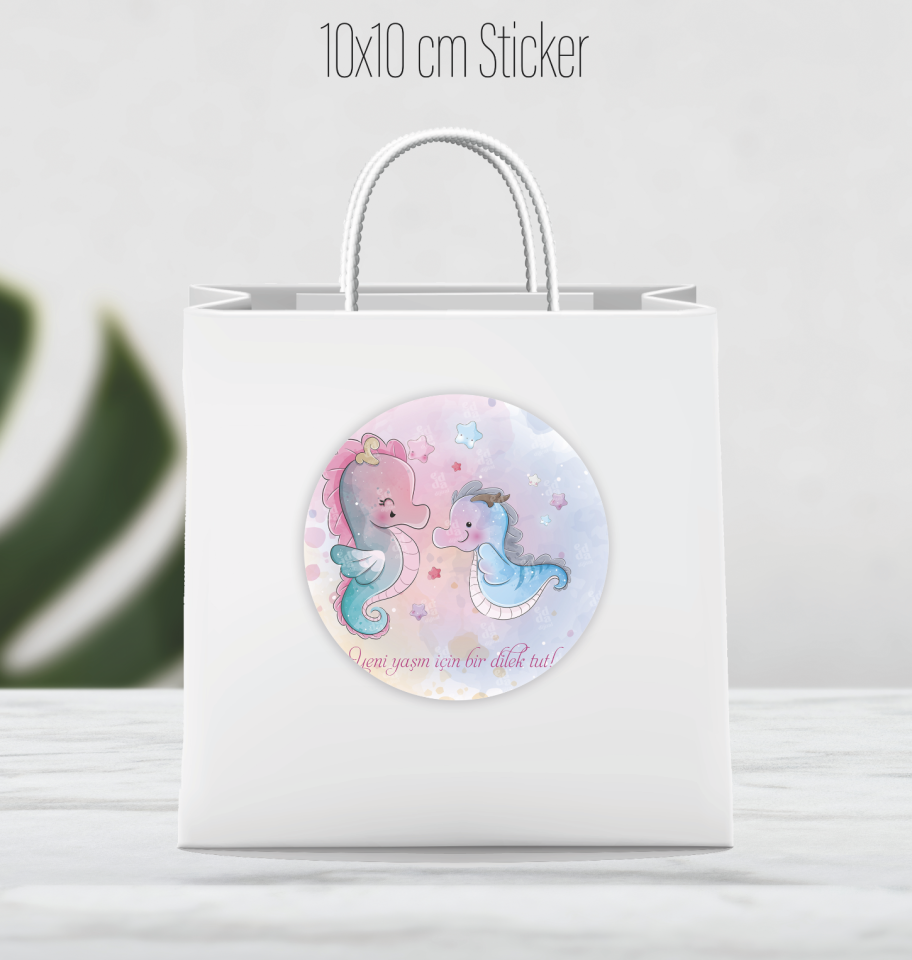 Yapışkanlı Çanta Etiketi