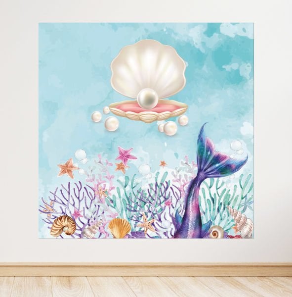 İnci Konseptli Doğum Günü Afişi