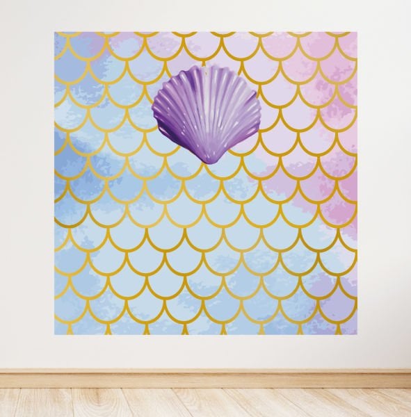 Denizkızı Konseptli Doğum Günü Afişi