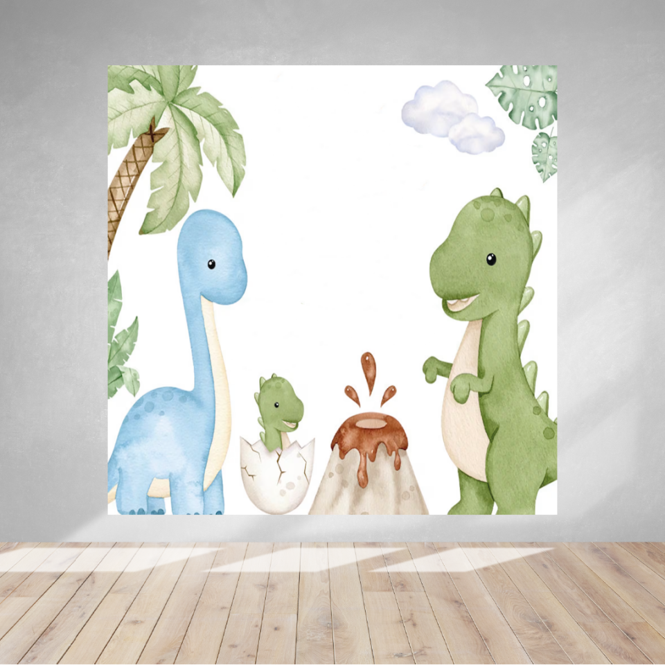 Dinozor Temalı Doğum Günü Afişi