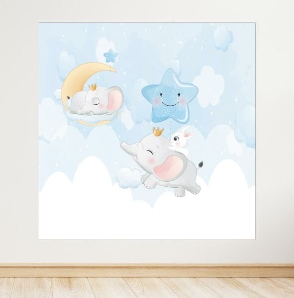 Fil Temalı Doğum Günü Afişi