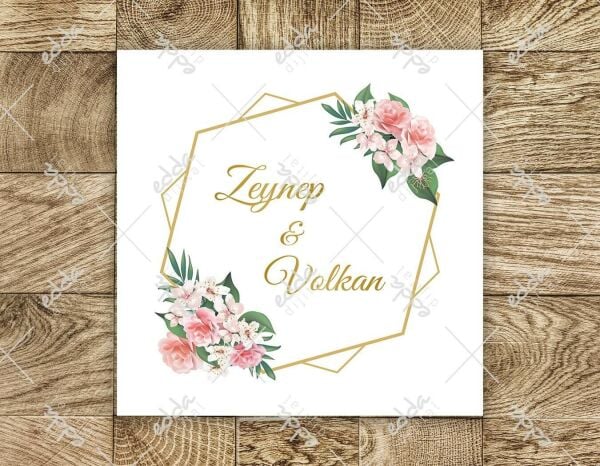 Pembe Çiçekler Temalı Dans Pisti Kaplaması