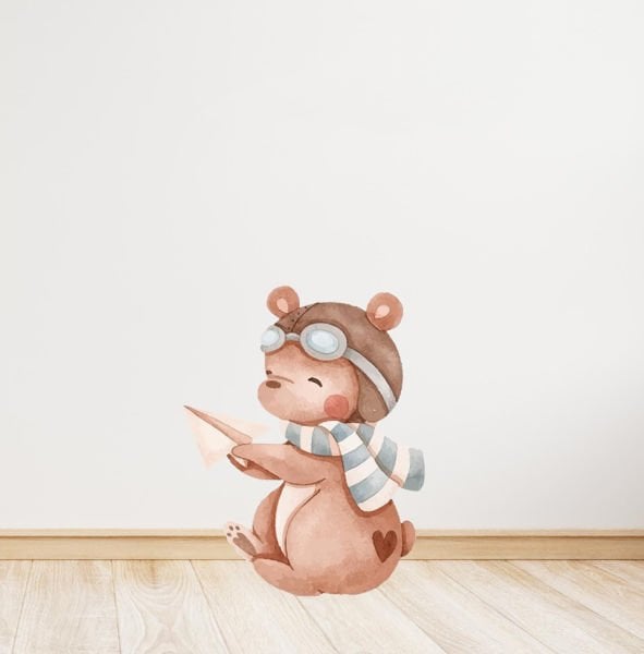 Pilot Ayıcık Temalı Ayaklı Pano