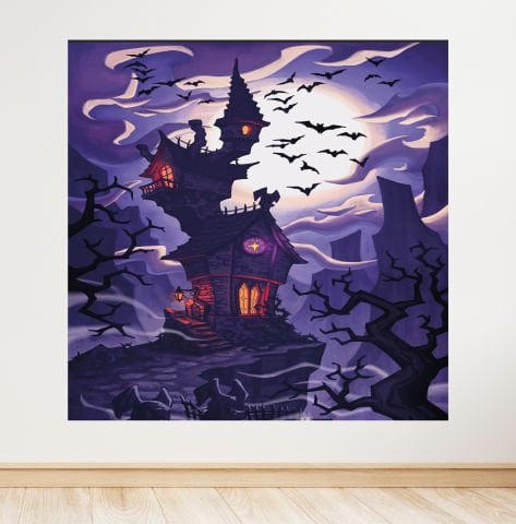 Halloween Konseptli Doğum Günü Afişi