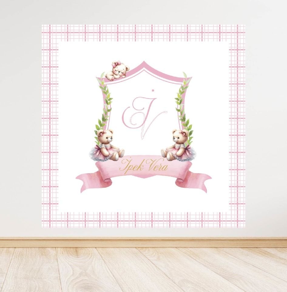 Ayıcık Temalı Doğum Günü Afişi