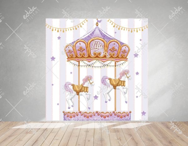 Atlı Karınca Temalı Kare Doğum Günü Afişi