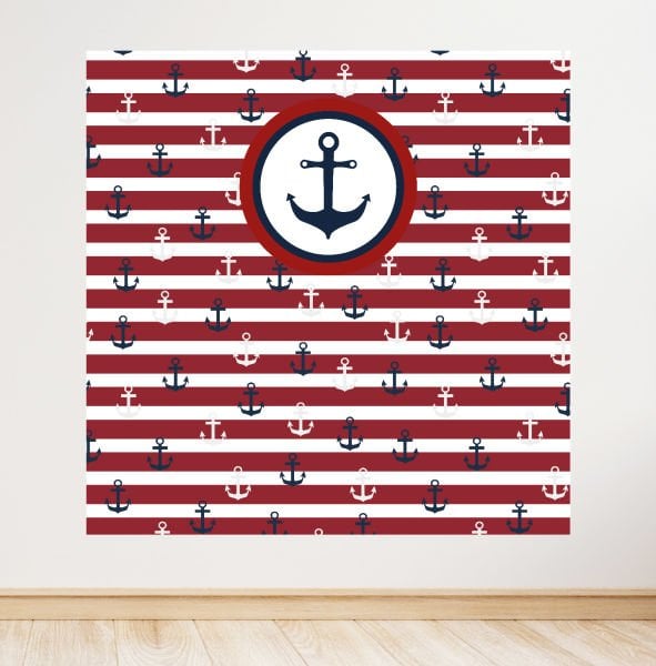 Çapa Konseptli Doğum Günü Afişi