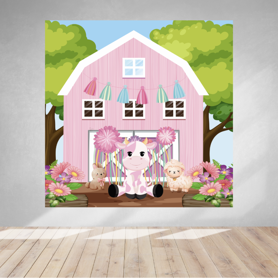 Çiftlik Temalı Doğum Günü Afişi