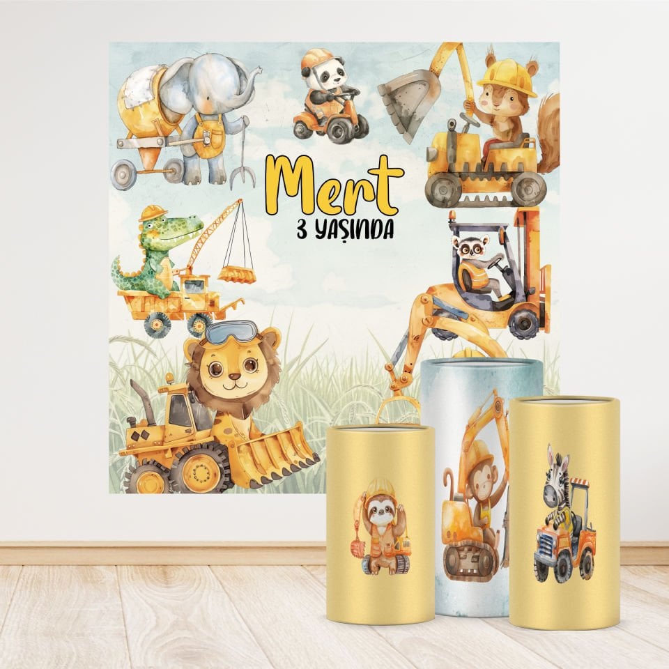 İnşaat Konseptli Efsane 4 Paket