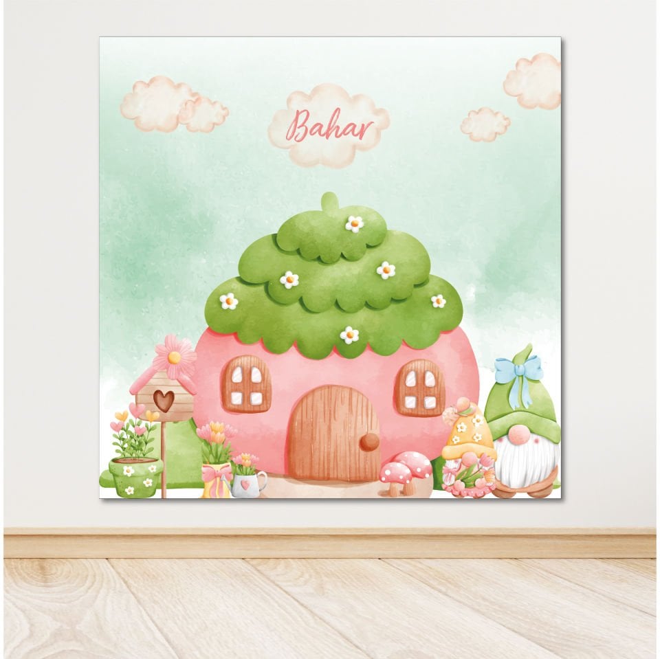 Papatya Temalı Doğum Günü Afiş