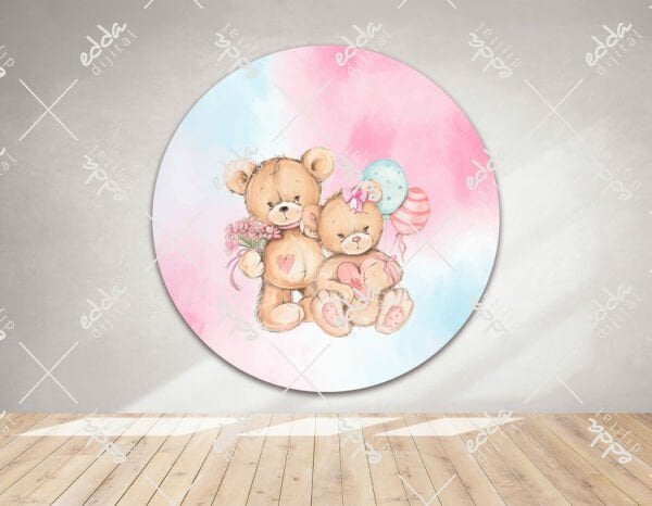 Ayıcık ve Balon Temalı Afiş