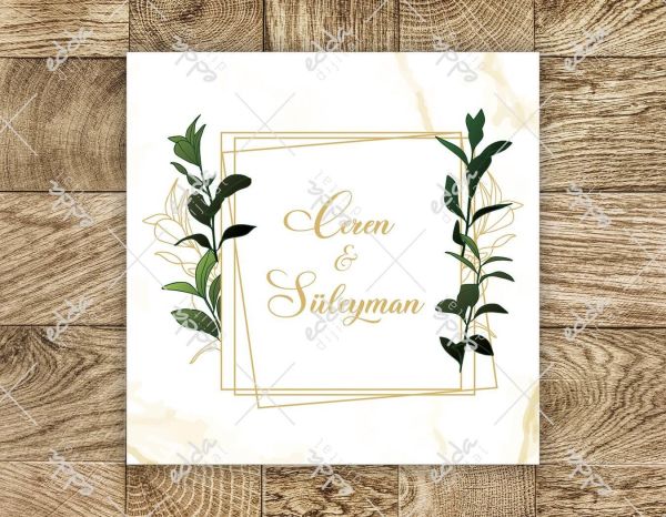 Gold Çizgili Yaprak Desenli Dans Pisti Kaplaması